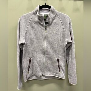 Eddie Bauer Gray/lavender Fleece Jacket